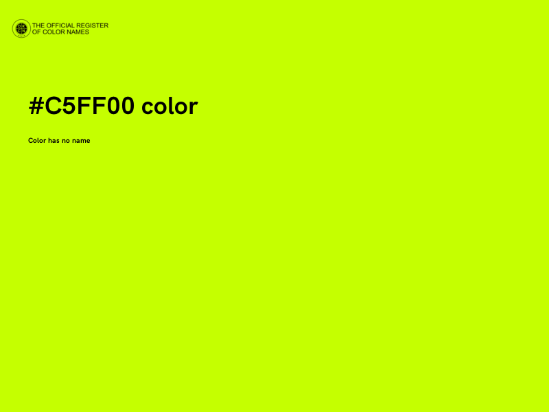 #C5FF00 color image