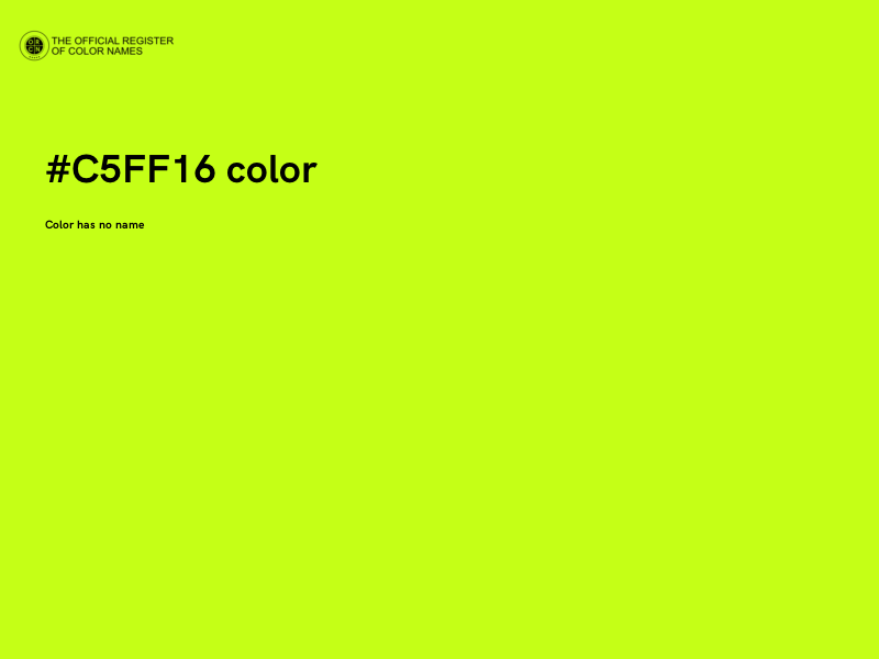 #C5FF16 color image