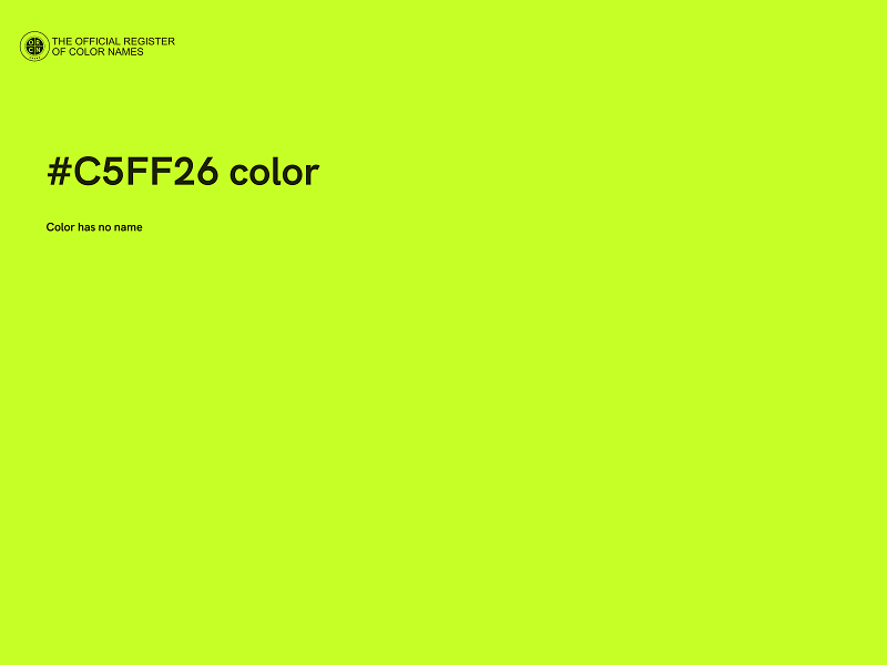 #C5FF26 color image