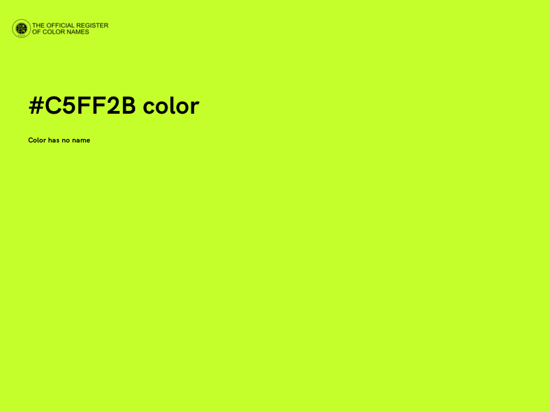 #C5FF2B color image