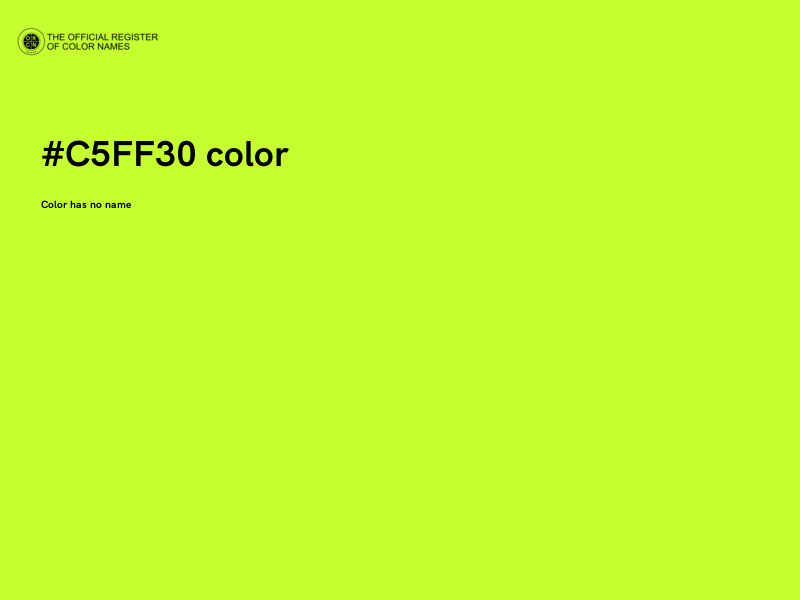 #C5FF30 color image