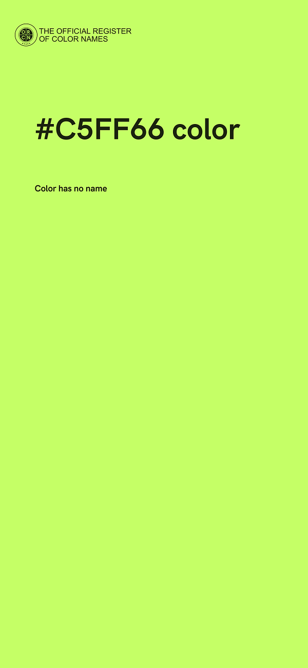 #C5FF66 color image