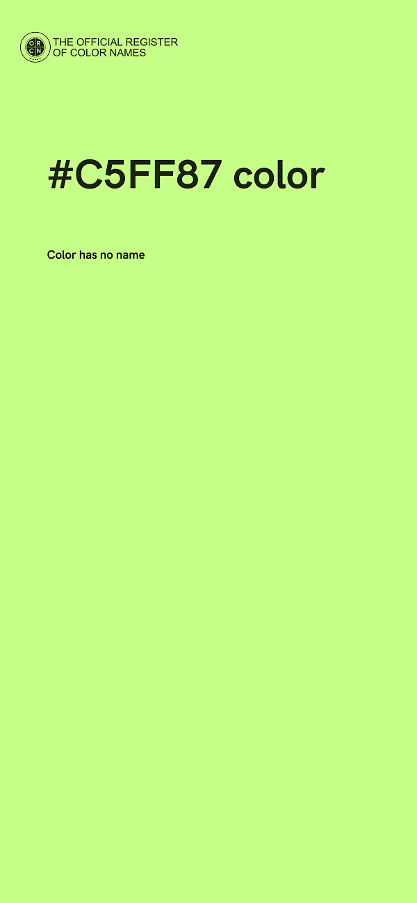 #C5FF87 color image
