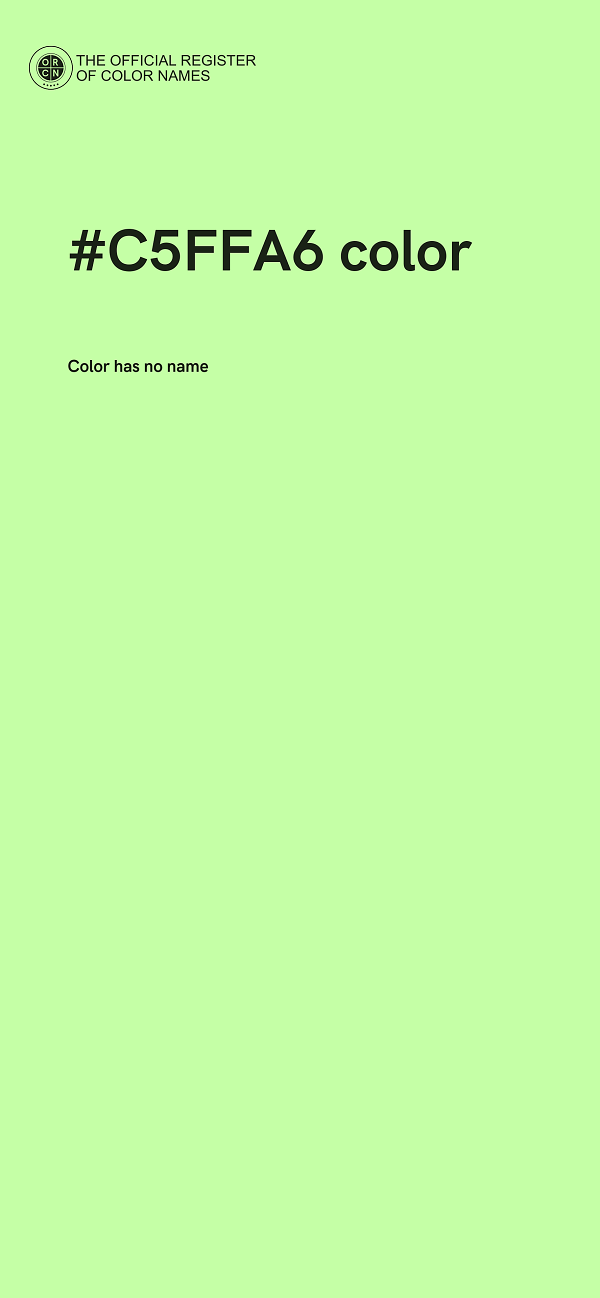 #C5FFA6 color image