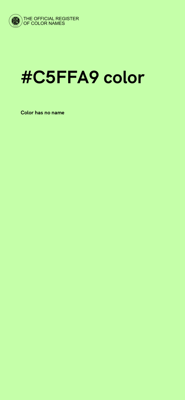 #C5FFA9 color image