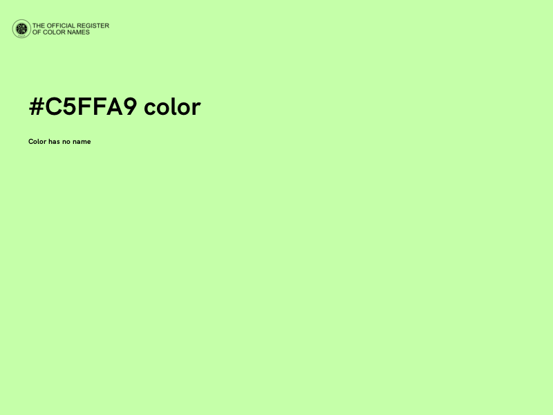 #C5FFA9 color image