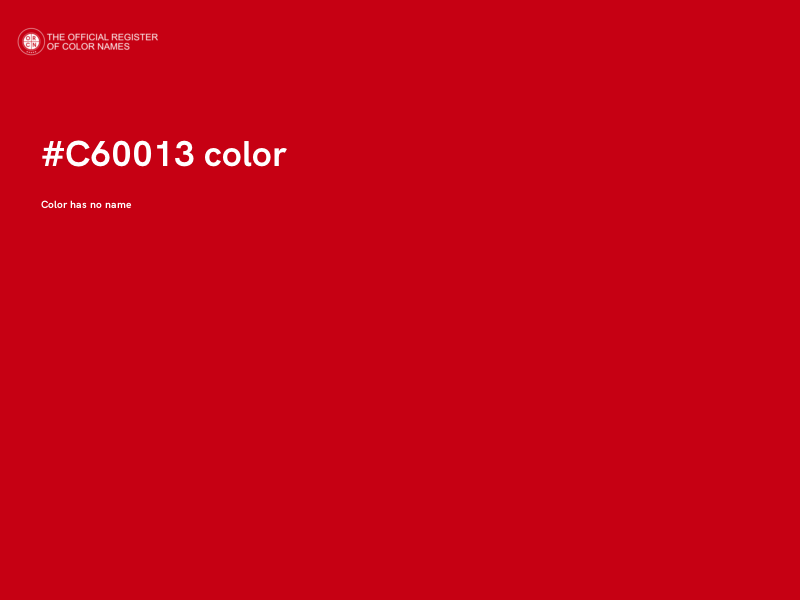 #C60013 color image
