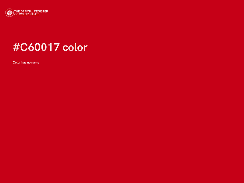 #C60017 color image