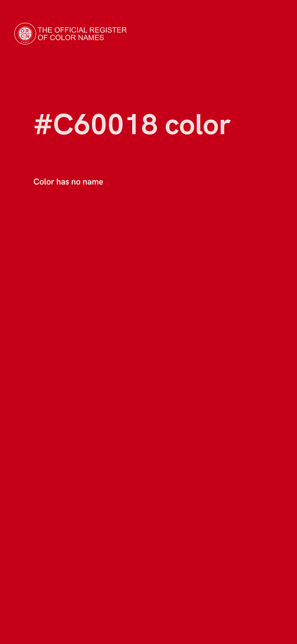 #C60018 color image