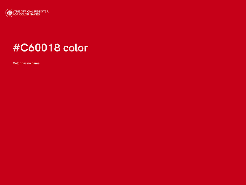 #C60018 color image