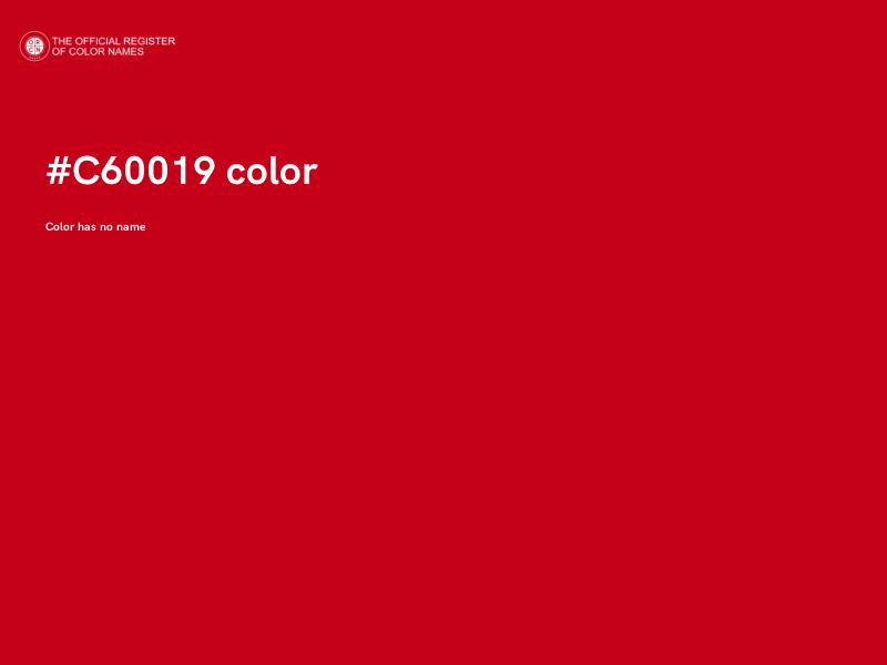 #C60019 color image
