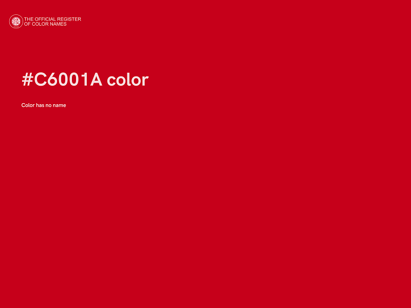 #C6001A color image