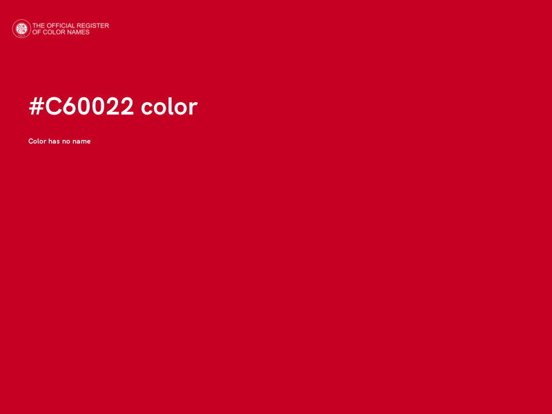 #C60022 color image