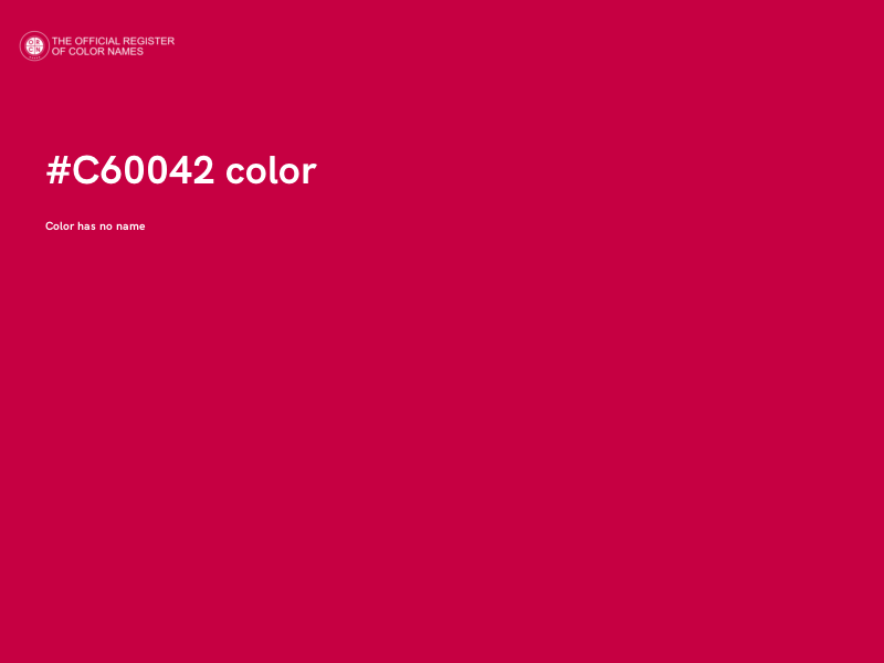 #C60042 color image