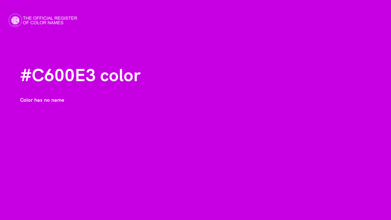 #C600E3 color image