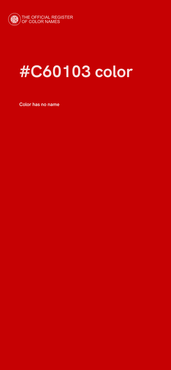 #C60103 color image