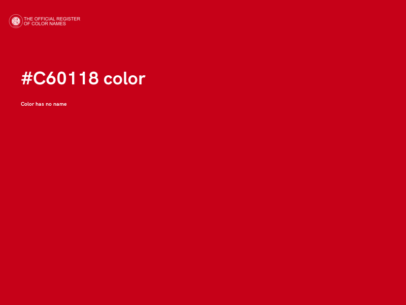 #C60118 color image