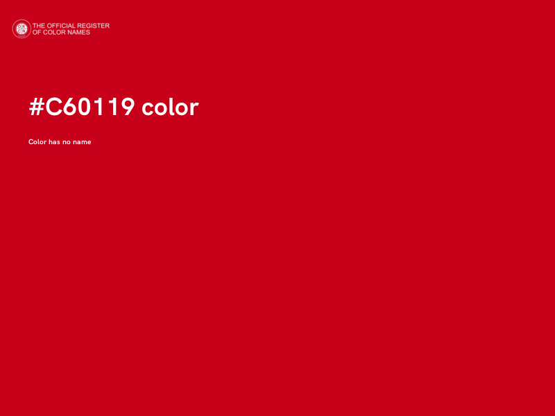 #C60119 color image