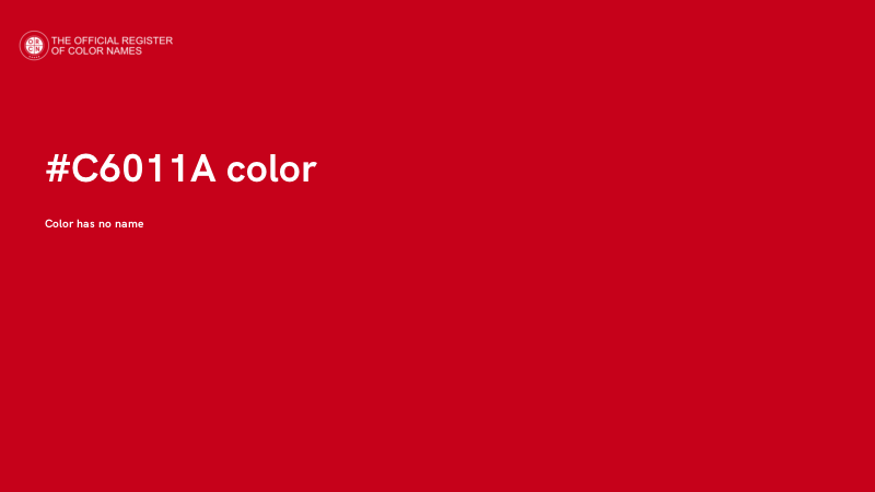 #C6011A color image