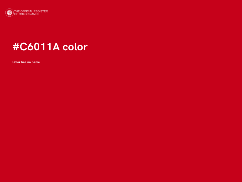 #C6011A color image