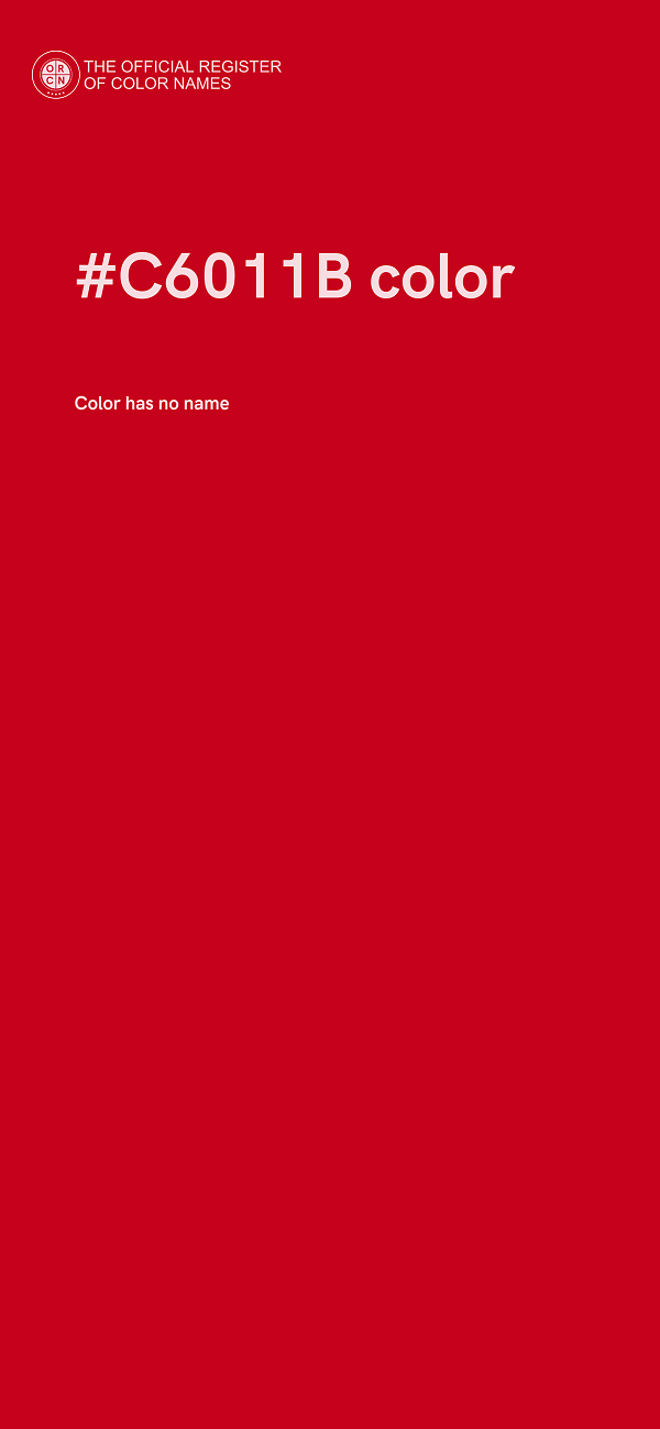 #C6011B color image