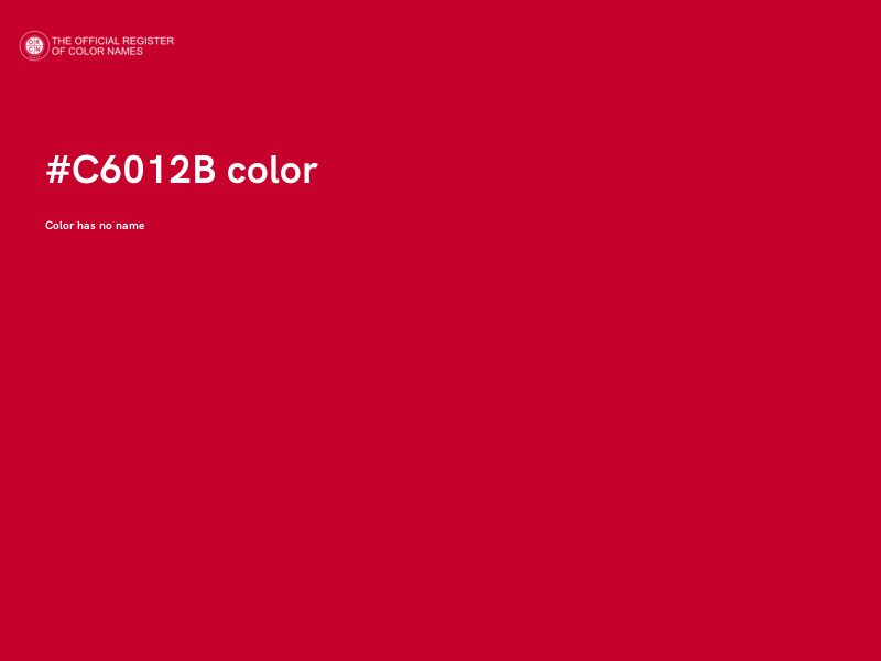 #C6012B color image
