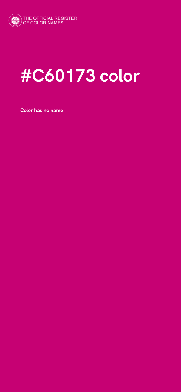 #C60173 color image