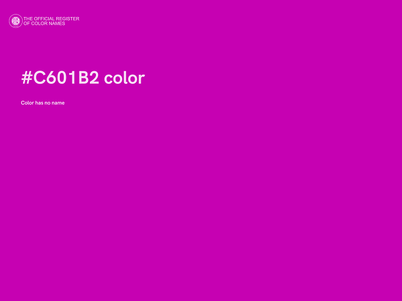 #C601B2 color image