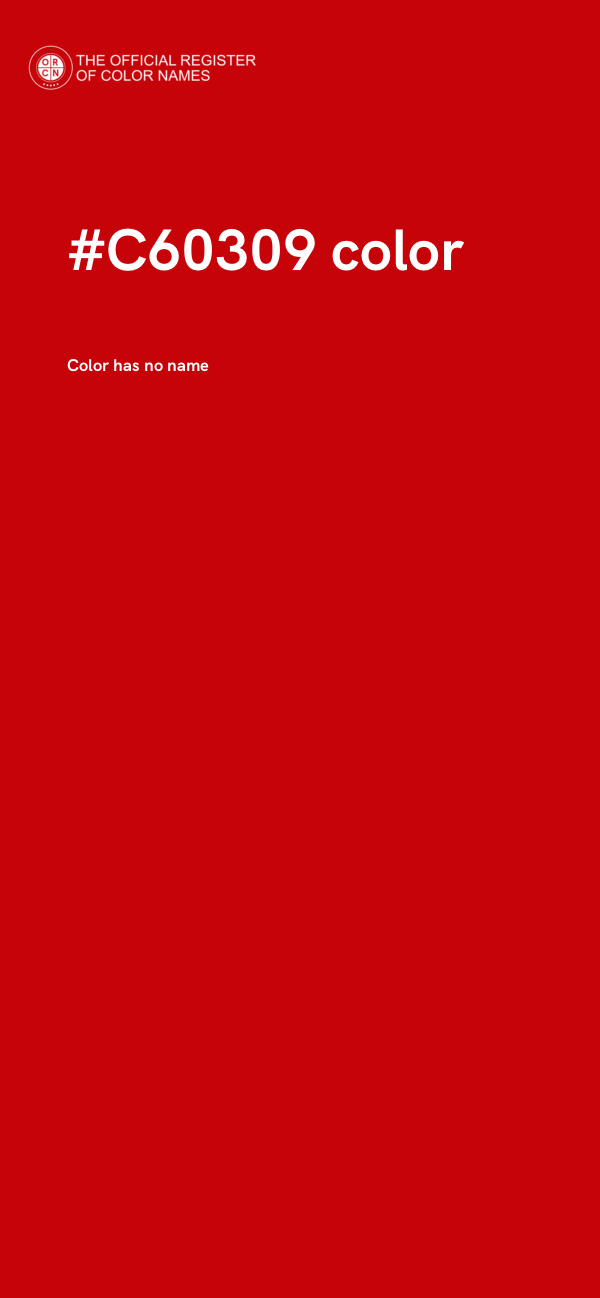 #C60309 color image