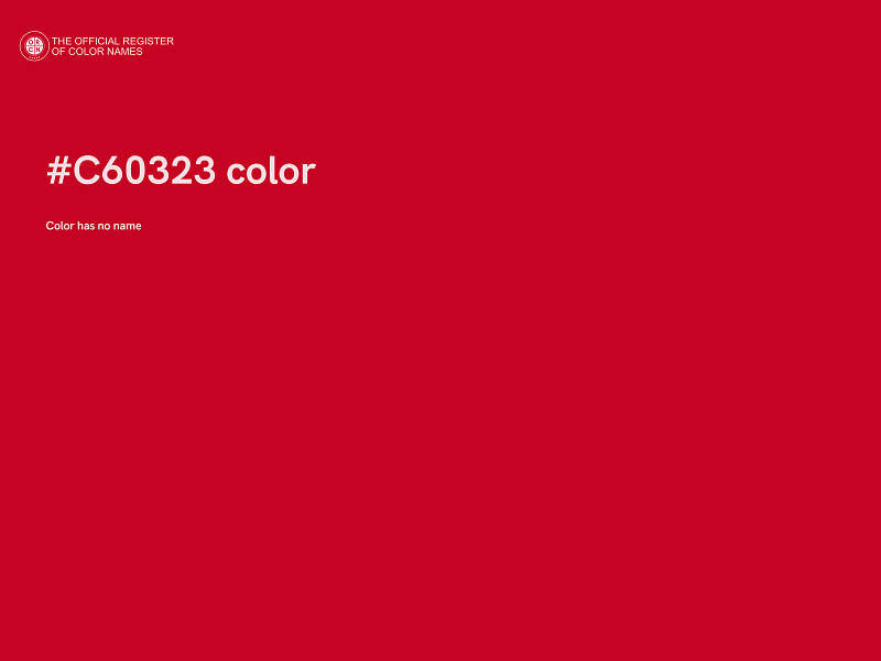 #C60323 color image