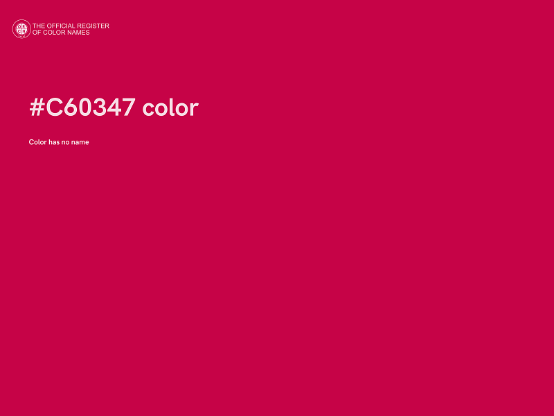 #C60347 color image