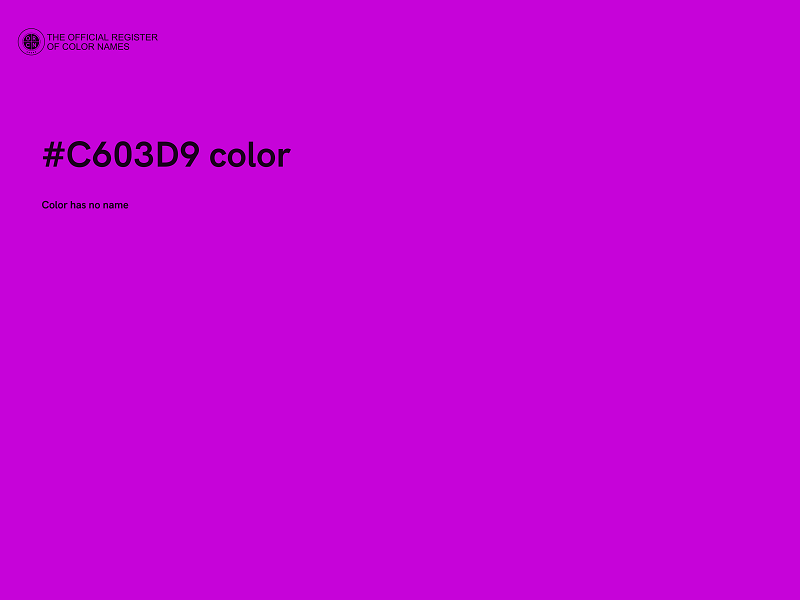 #C603D9 color image