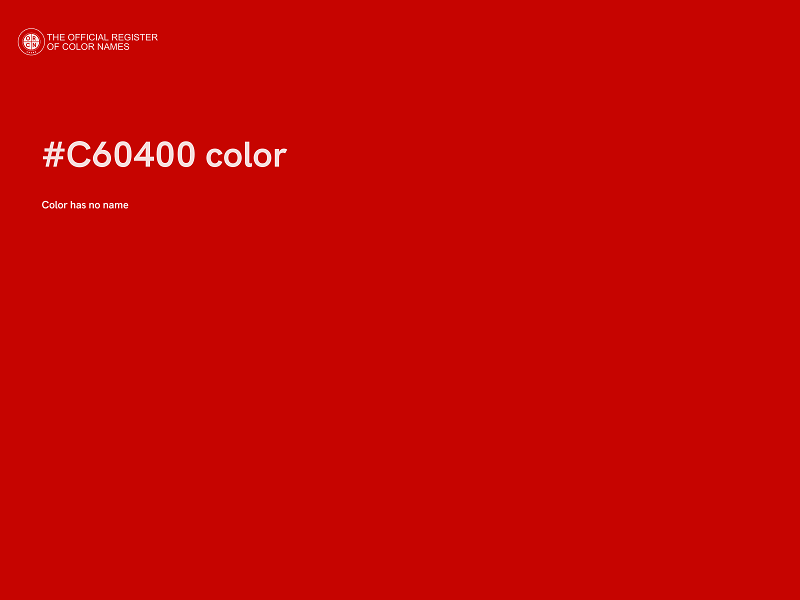 #C60400 color image