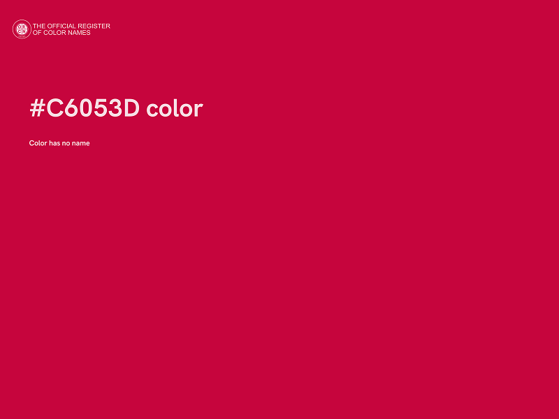 #C6053D color image