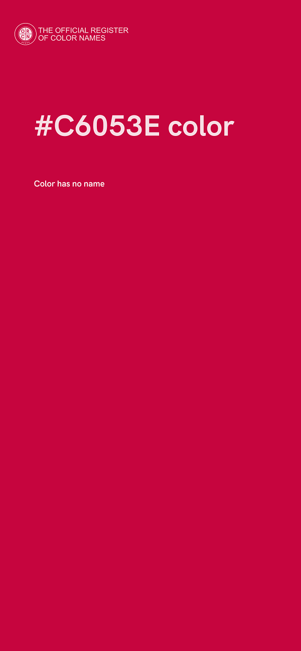 #C6053E color image