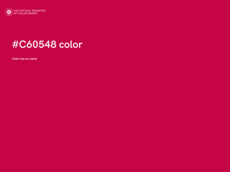 #C60548 color image