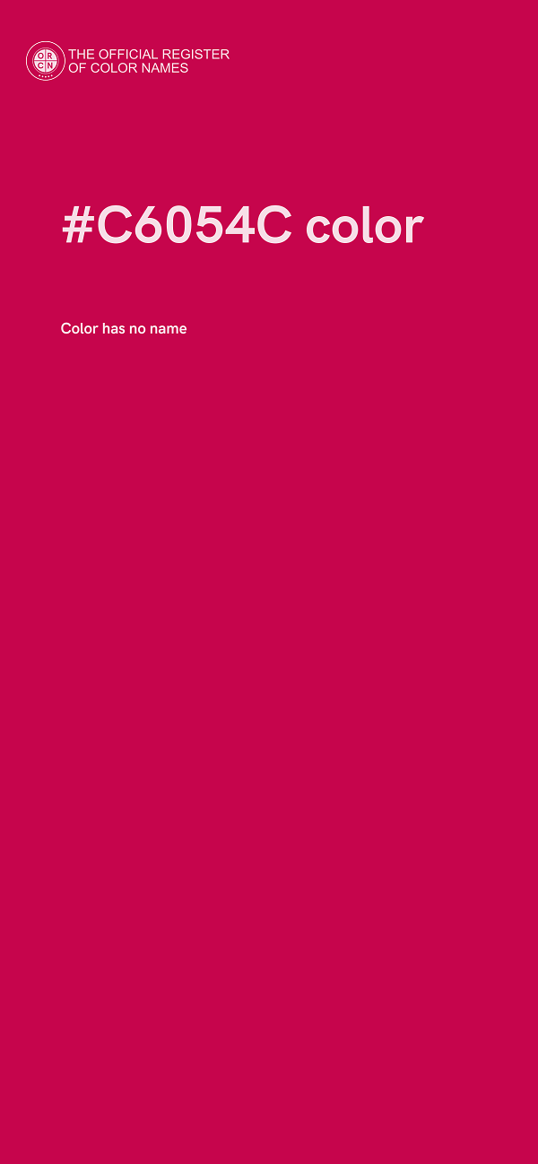#C6054C color image