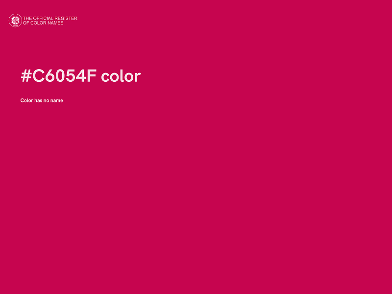 #C6054F color image