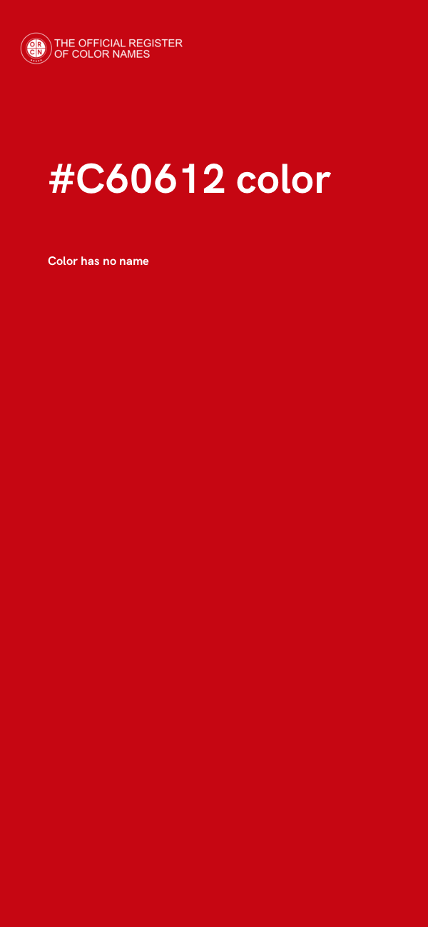 #C60612 color image