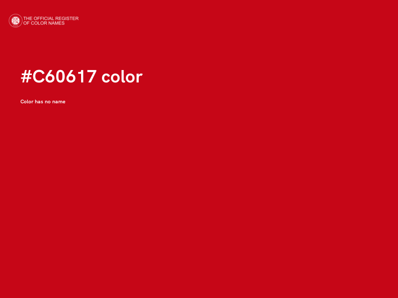#C60617 color image