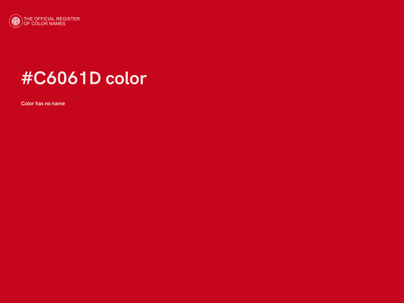 #C6061D color image