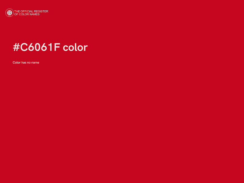 #C6061F color image