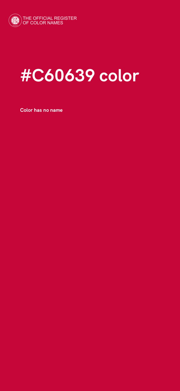 #C60639 color image