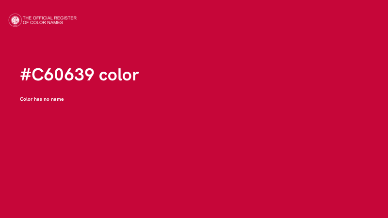 #C60639 color image