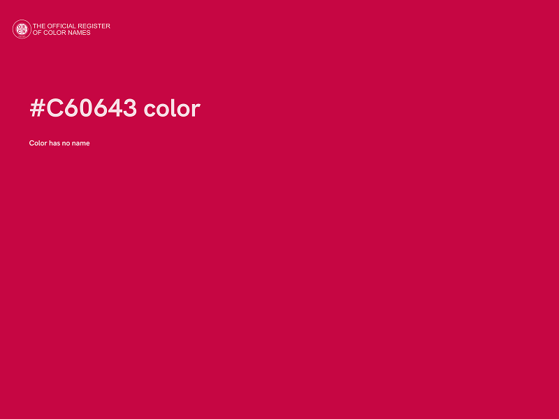 #C60643 color image