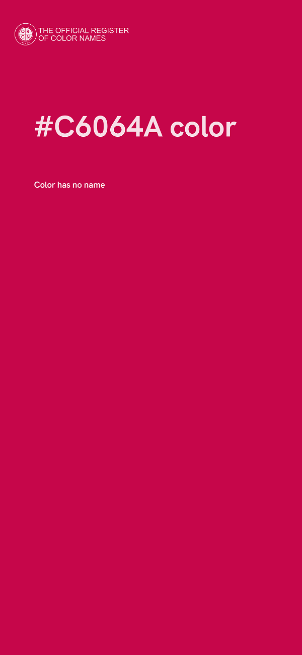 #C6064A color image