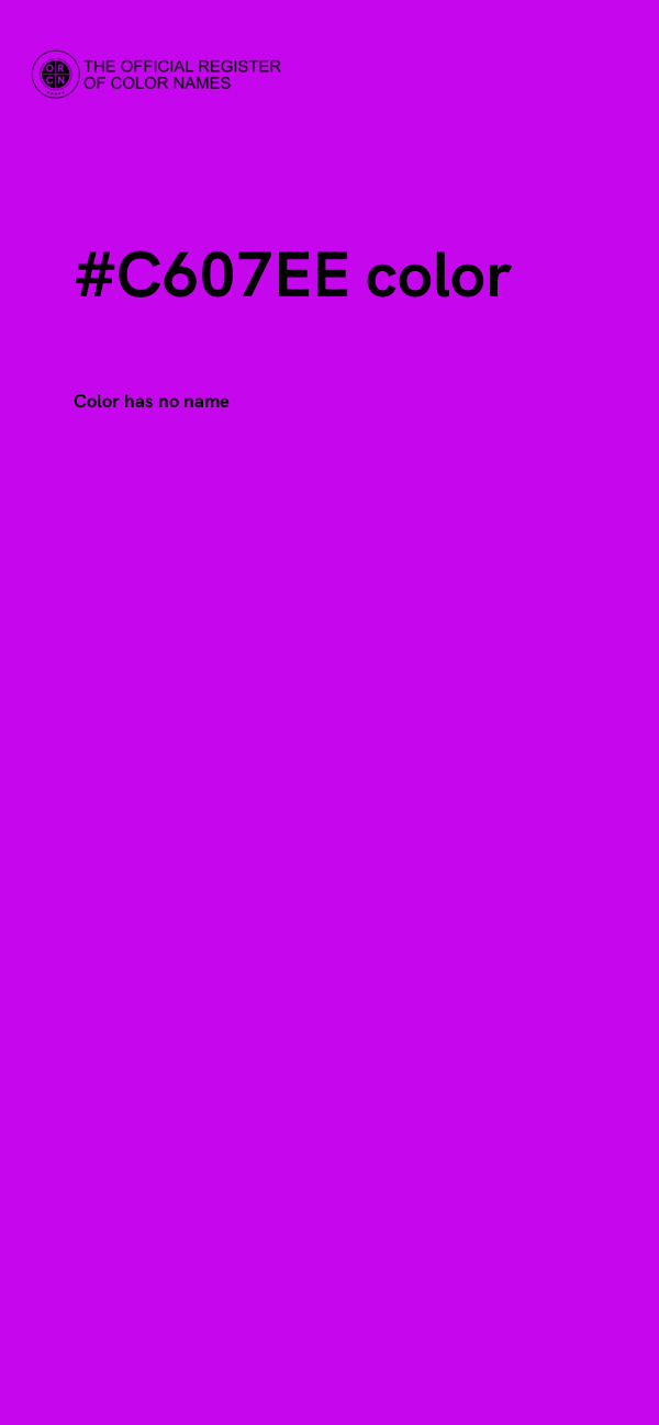 #C607EE color image