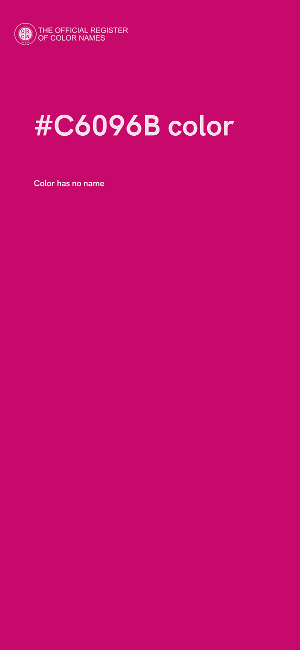 #C6096B color image