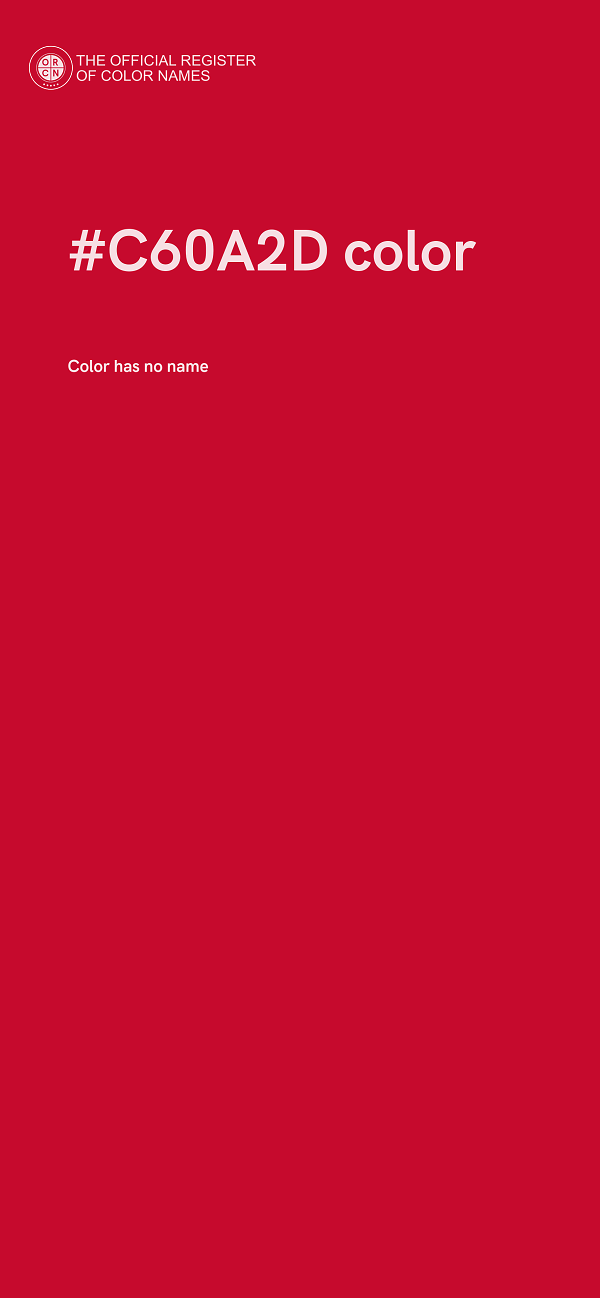 #C60A2D color image