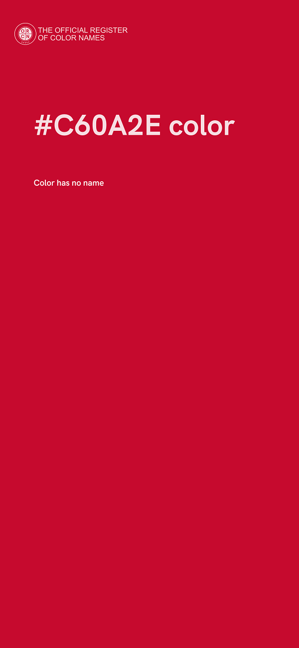 #C60A2E color image